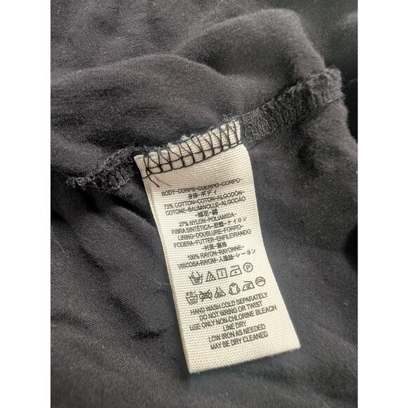 Free People Top Women's XS Black Swing Shape Lace Tunic Sleeveless - Picture 7 of 11